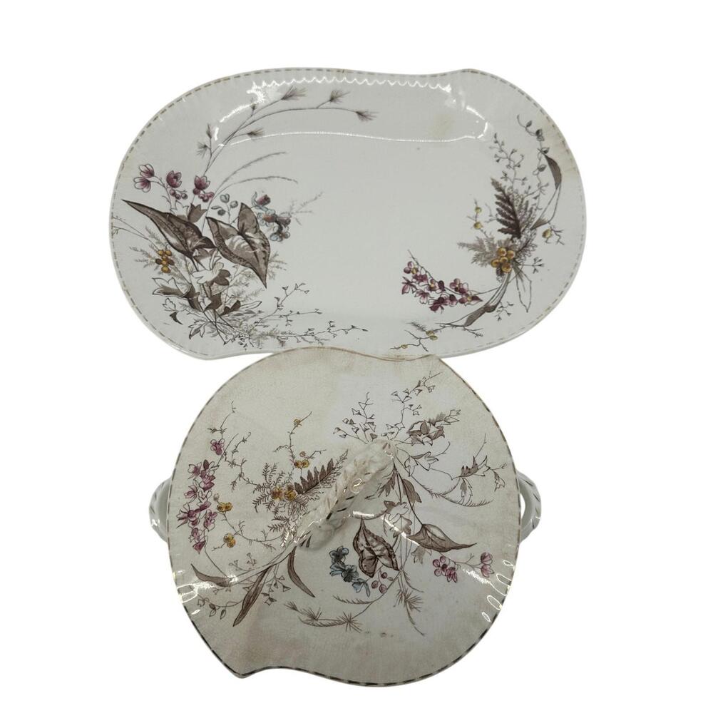 Johnson Brothers Vintage‎ Platter & Dish w/ Lid Bundle Made in England FLAWED
